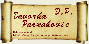 Davorka Parmaković vizit kartica